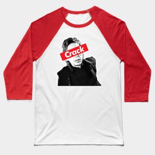 Superhans Crack Design - Peep Show Tribute Design Baseball T-Shirt